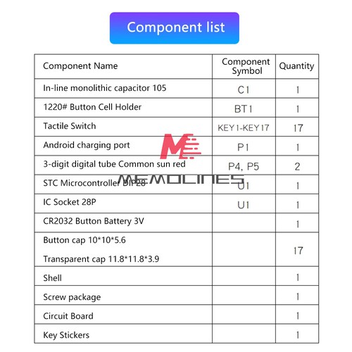 DIY Calculator Electronic Production Kit 51 Microcontroller Welding Exercise New - Picture 8 of 26