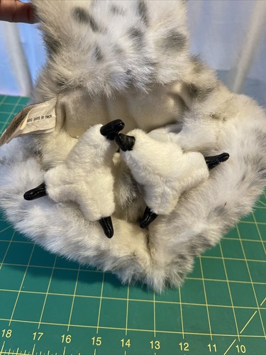 Folkmanis Snowy Owl Hand Puppet White - Head Spins 360 Degrees - Picture 13 of 13