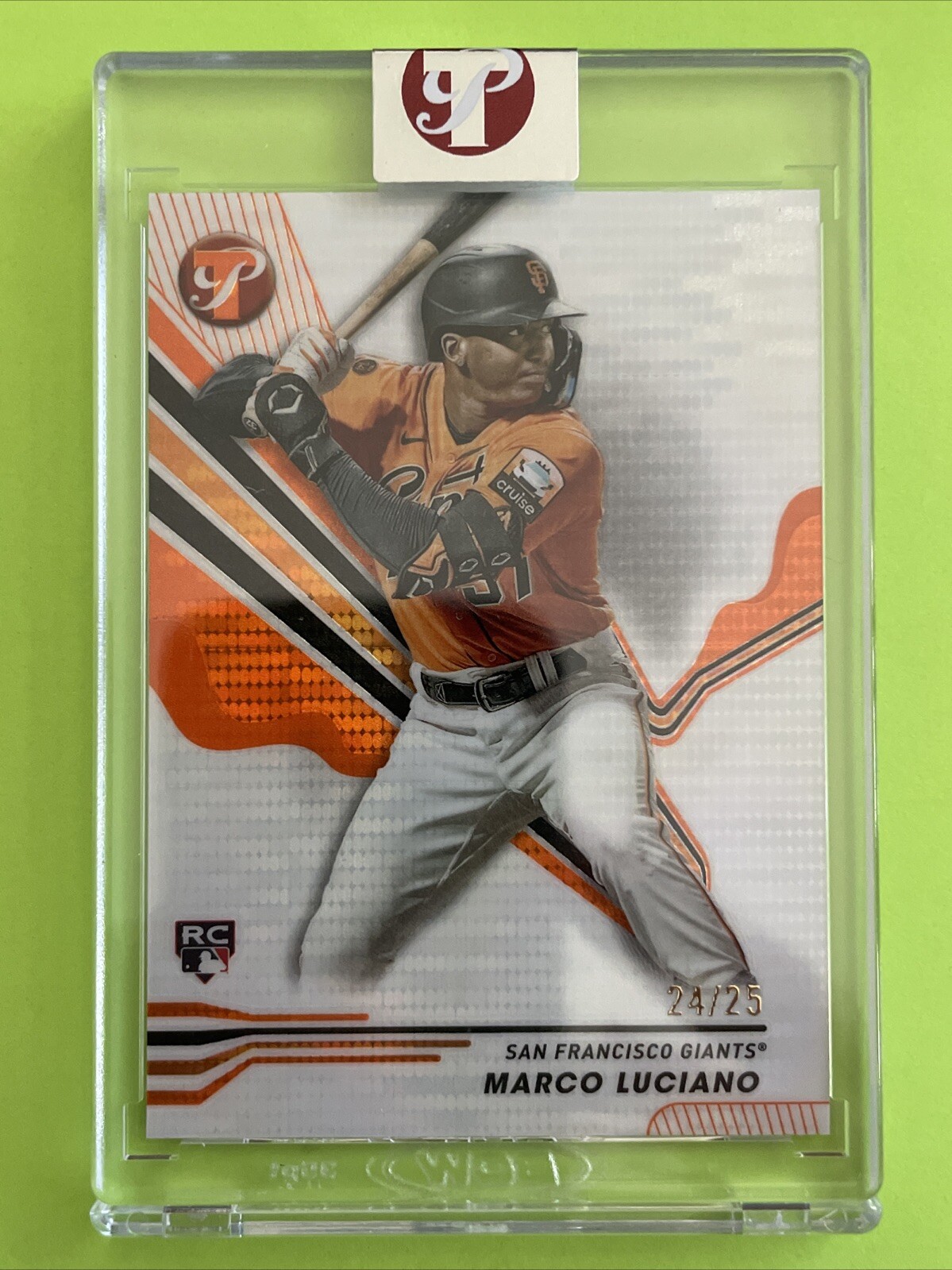 Marco Luciano RC 2024 Topps Pristine Baseball Orange Refractor Rookie Card /25