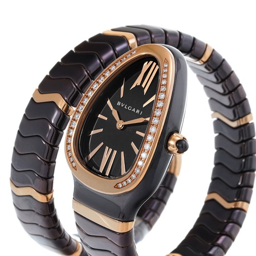 BVLGARI Serpenti Spiga 103060 Brown WATCH 645801 - Picture 2 of 6