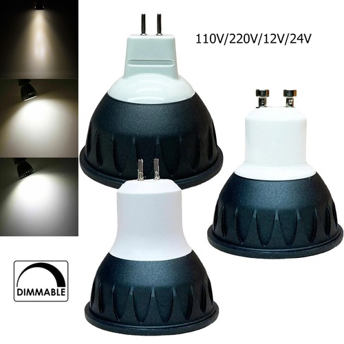 Dimmable Led Spotlights 5w Spotlight 3500k Gu10 Cob 110v/220v 24v 36degree Angle