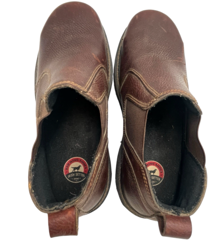 Red Wing Irish Setter Romeo Cass Men Safety Toe Chelsea Work Boots 10.5 EE Brown - Picture 9 of 14