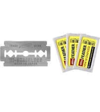 Feather Double Edge Safety Razor Shaving Blades 30 Count