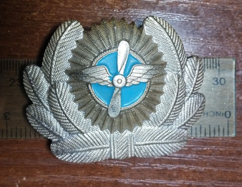Insignia Cocapela en gorra Piloto Original de Aviación Civil URSS Soviético AEROFLOT Rusia - Imagen 3 de 4
