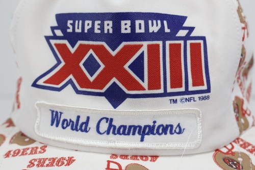 1988 San Francisco 49ers Super Bowl XXIII 23 All Over Print Hat Joe Montana Rice - Picture 3 of 10