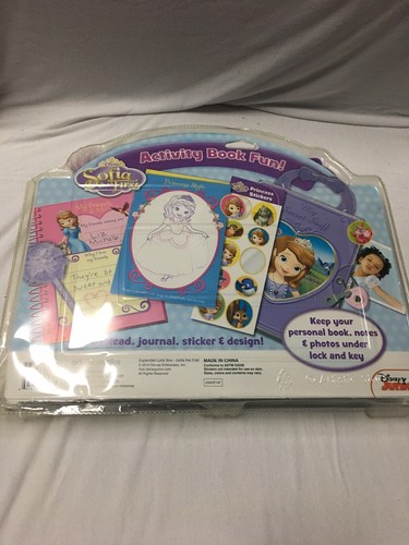 New DisneySofia The First My Secret Lockbox Pen Paper And Key With Stickers - Picture 2 of 8