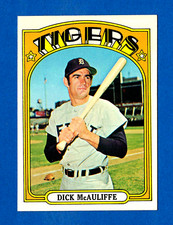 1972 TOPPS #725 DICK MCAULIFFE DETROIT TIGERS HIGH NUMBER CARD -- NM MINT
