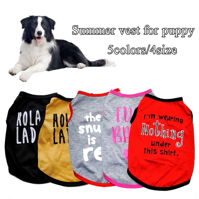 Cute Pet Dog Cat Clothes Summer Puppy T Shirt Clothing Small Dogs Chihuahua Vest