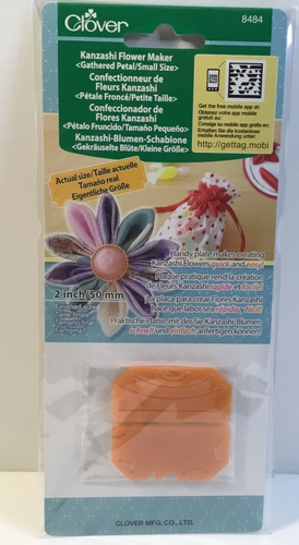 Kleeblatt Blumenmacher Kanzashi geraffte Blütenblätter kleine Größe 8484 - Bild 1 von 2