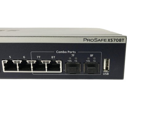 Netgear XS708T 8-Port 10-Gigabit Copper Smart Managed Pro Switch - Bild 2 von 2