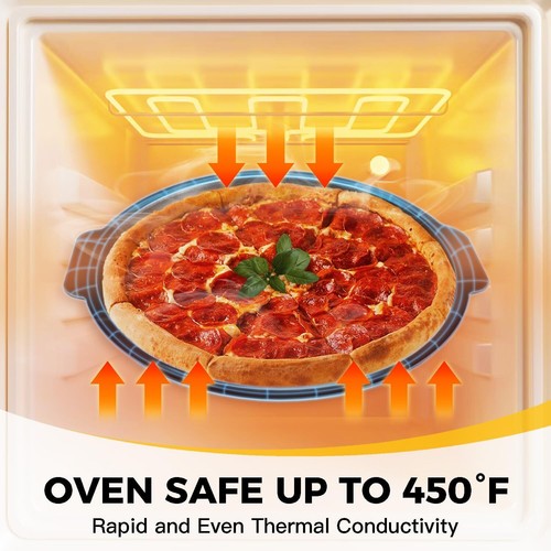 Nonstick Bakeware Set - Cookie Sheet, Cake Pans, Pizza Pan for Kitchen Baking - Picture 6 of 31