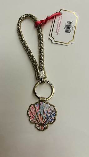 New Lilly Pulitzer Wristlet Keychain Seashell Featured in Splashdance - Picture 8 of 14