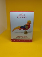 Hallmark 12 Days of Christmas Five Golden Rings Pheasant Ornament 2015 QX9179
