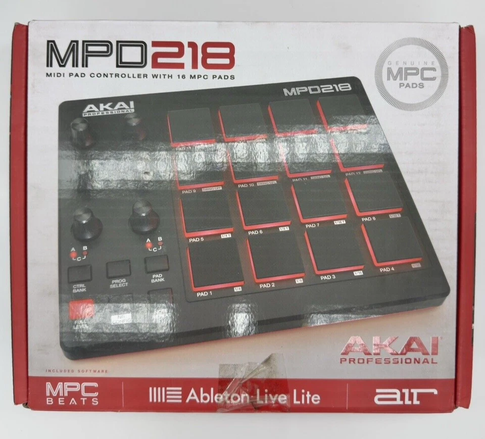 Akai Professional MPD218 USB MIDI controller 16 Pads Sound Source Software NEW - Image 4 of 4