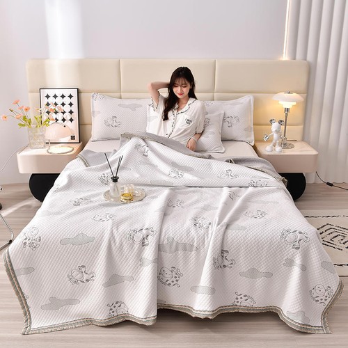 Baumwolldecke Wermut gestrickt geprägt Sommerdecke Kissenbezug Klasse A Qualität - Bild 66 von 116