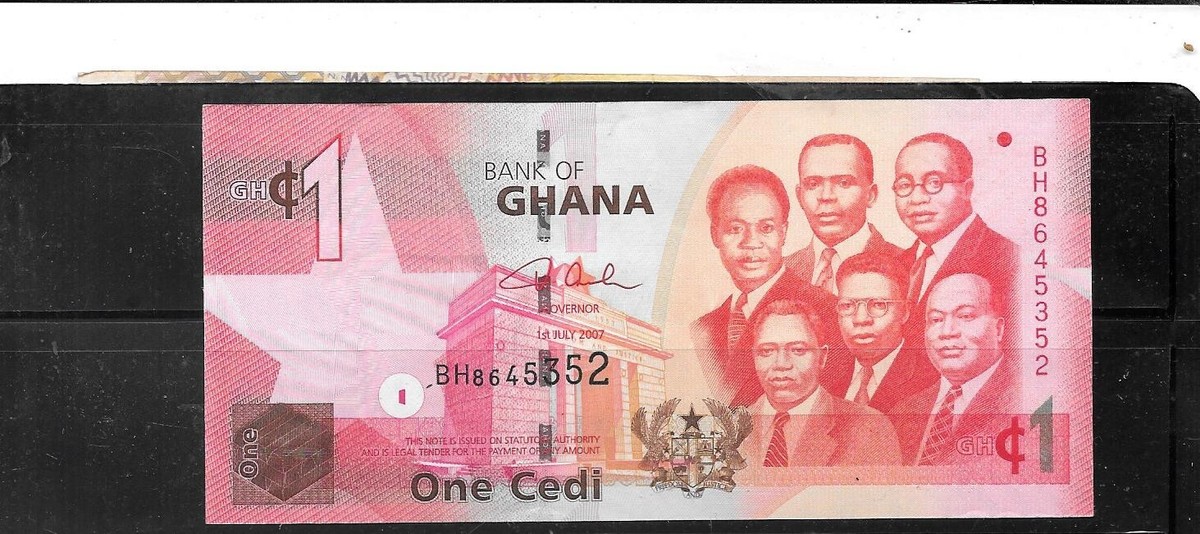 GHANA #37a 2007 XF CIRC CEDI BANKNOTE PAPER MONEY CURRENCY NOTE 