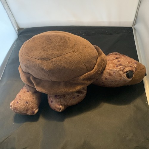 WILD REPUBLIC Brown Plush Turtle Tortoise 12” Cuddlekins Stuffed Animal - Picture 7 of 7
