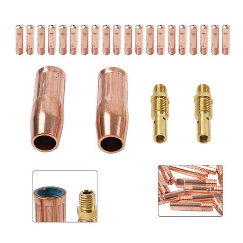 24pcs Tips Nozzle Diffuser fits Weld-Pak 100HD 125HD 140HD Mig Welder