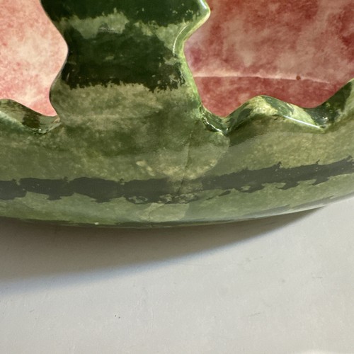 Mcness Mold Ceramic Handled Watermelon Basket Serving Fruit Dish Centerpiece E4 - Picture 16 of 19