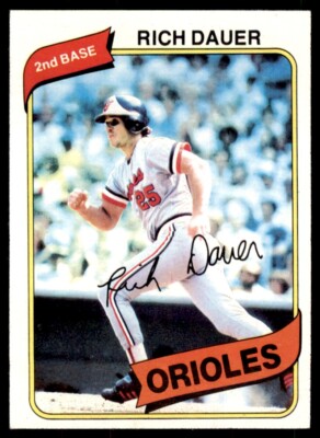 1980 TOPPS RICH DAUER . BALTIMORE ORIOLES #102