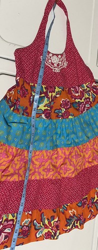 Est 1989 Place Girls Halter Dress 6X/7 Pink Blue Orange Multicolor - Picture 6 of 7