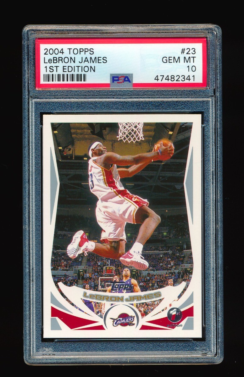 PSA 10 LEBRON JAMES 2004-05 TOPPS 1ST EDITION #23 (2ND YEAR CARD