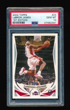 PSA 10 LEBRON JAMES 2004-05 TOPPS 1ST EDITION #23 (2ND YEAR CARD) POP 3 GEM MINT