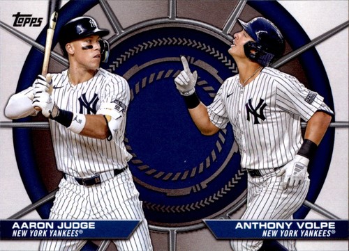2025 Topps Serie 2 Aaron Judge Anthony Volpe #DD-4 Dynamic Duos Yankees