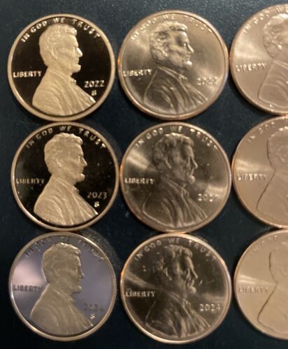 2024-2023-2022 PDS Lincoln Shield Cent Proof Uncirculated Penny Set PDS Set - Picture 3 of 5