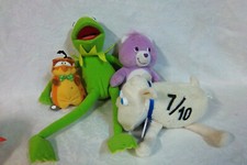 Serta Sheep 7" Nanco Kermit Frog 14" Share Bear 8" Plush Soft Toy Stuffed Animal