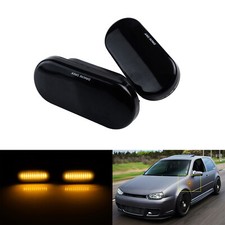 Seitenblinker schwarz Linse Paar Für Seat Ibiza 6L,Toledo Leon 1M,Skoda Octavia
