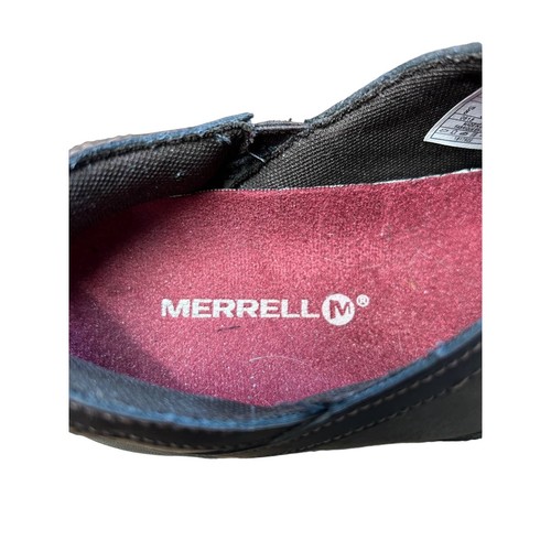 Merrell Jovilee Espresso Brown Women's Lattice Leather Slip Ons Size 8 - Picture 7 of 8