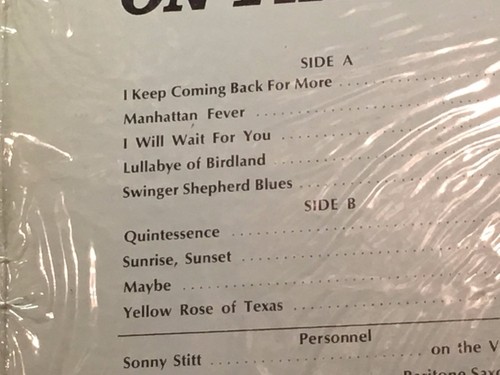 SONNY STITT - I'll Keep Comin' Back ~ ROULETTE 25346 {nm Original} mit Mainieri - SELTEN - Bild 4 von 5
