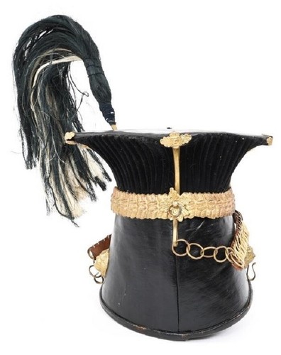 LIGHT BRIGADE BRITISH VICTORIAN 1910 British 9th Royal Lancers Tschapka Helmet - Picture 6 of 12