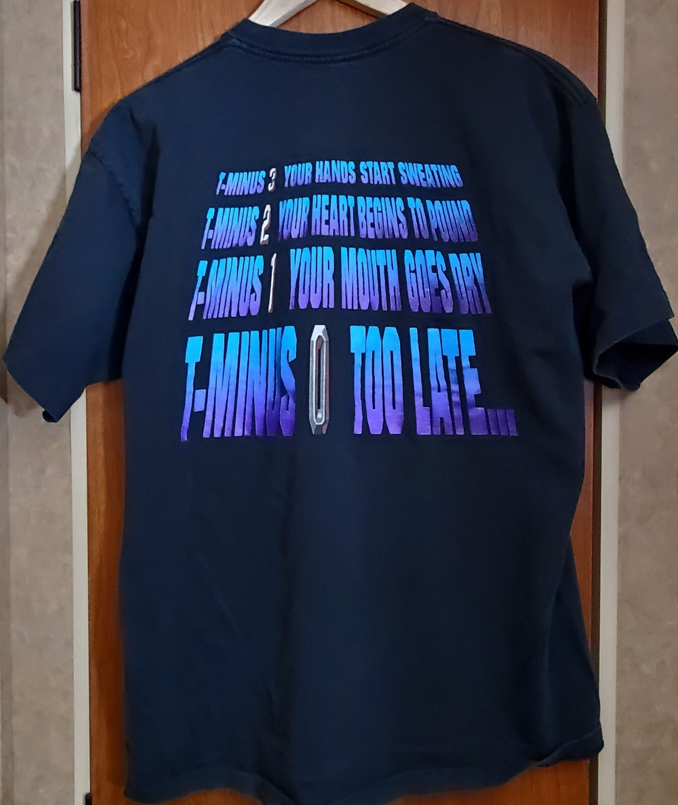 Vintage Space Mountain Walt Disney World T-Shirt Adult XL Black