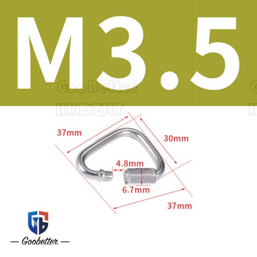 Quick Link Screw Lock Chain Fastener Hook Carabiner Steel Repair Hiking Camping - Picture 16 of 22