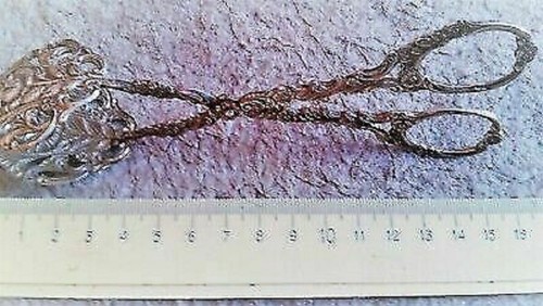 antike silberne Zuckerzange - 44,43 gr. - Bild 3 von 5