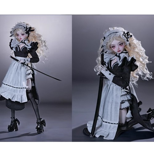 1/4 BJD SD Ball Jointed Doll Resin Girl Full Set Uniform Cosplay Handmade Gift - Picture 9 of 9