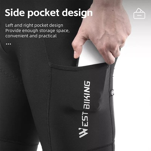 WEST BIKING Men's Cycling Bib Short Gel Padded Racing Road Bike Tights Shorts - Picture 13 of 20