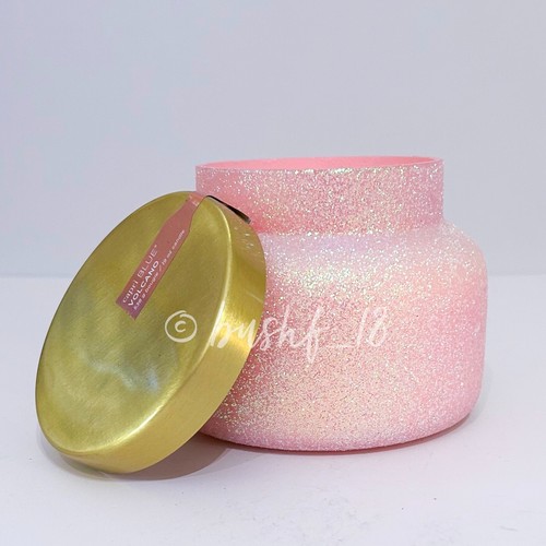 Anthropologie Capri Blue VOLCANO Glam Candle PINK Glitter 19oz