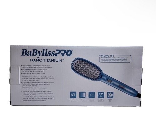 BaBylissPRO Nano Titanium Thermal Paddle Brush Removes Frizz Adds Volume - Picture 3 of 3