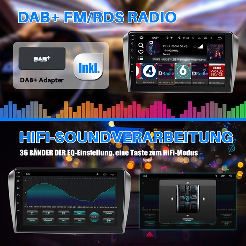 DAB+ Android 12 Autoradio Carplay Bluetooth GPS Navi WIFI Für MAZDA 3 BK 2003009 - Bild 11 von 13