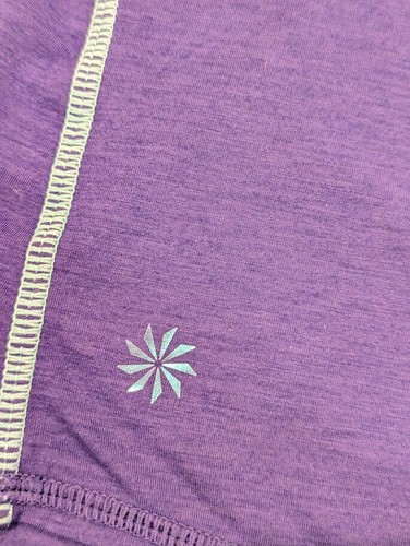 Athleta Girl Kids Girls Racer Back Tank Top Tee Size L 12 Purple/Blue BOLD Print - Picture 8 of 9