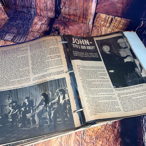 Vintage 1966 Beatles Magazin Zeitungsausschnitte Fächer gelb U-Boot Mappe LESEN - Bild 10 von 24