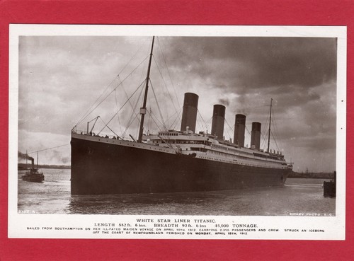 White Star Liner SS RMS Titanic RP PC unbenutzt Rotary TC12