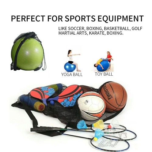 Extra Large Ball Mesh Bag Soccer Ball Bag Equipment Bag For Sports 30x40 Inches - Picture 8 of 14