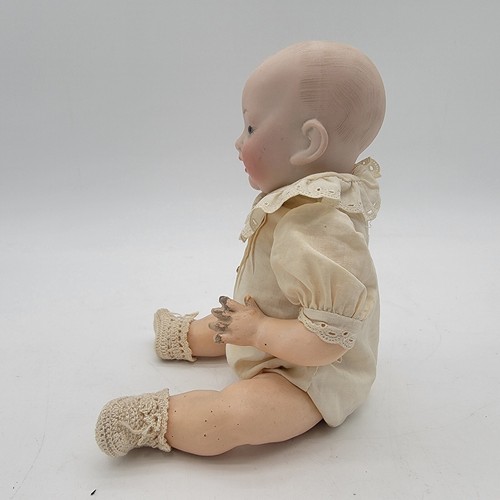 Antiguo muñeco bebé Hertel Schwab Bisque Alemania 9" pulgadas años 1910-1930  - Imagen 9 de 17
