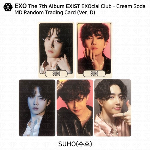Tarjeta coleccionable aleatoria EXO 7º álbum EXIST EXOcial Club Cream Soda MD versión D KPOP - Imagen 35 de 100