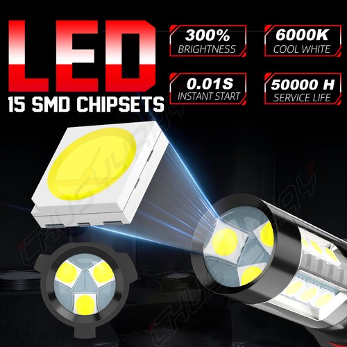 2x 12278 PSX26W LED Fog Light Bulbs 6000K White for GMC Yukon 2015-2019 Yukon XL - Picture 8 of 12