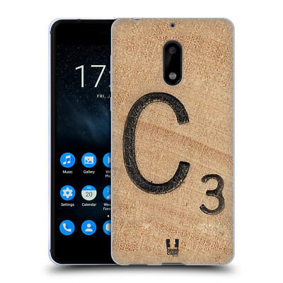 HEAD CASE DESIGNS SCRABBLE TILES SOFT GEL CASE FOR NOKIA PHONES 1